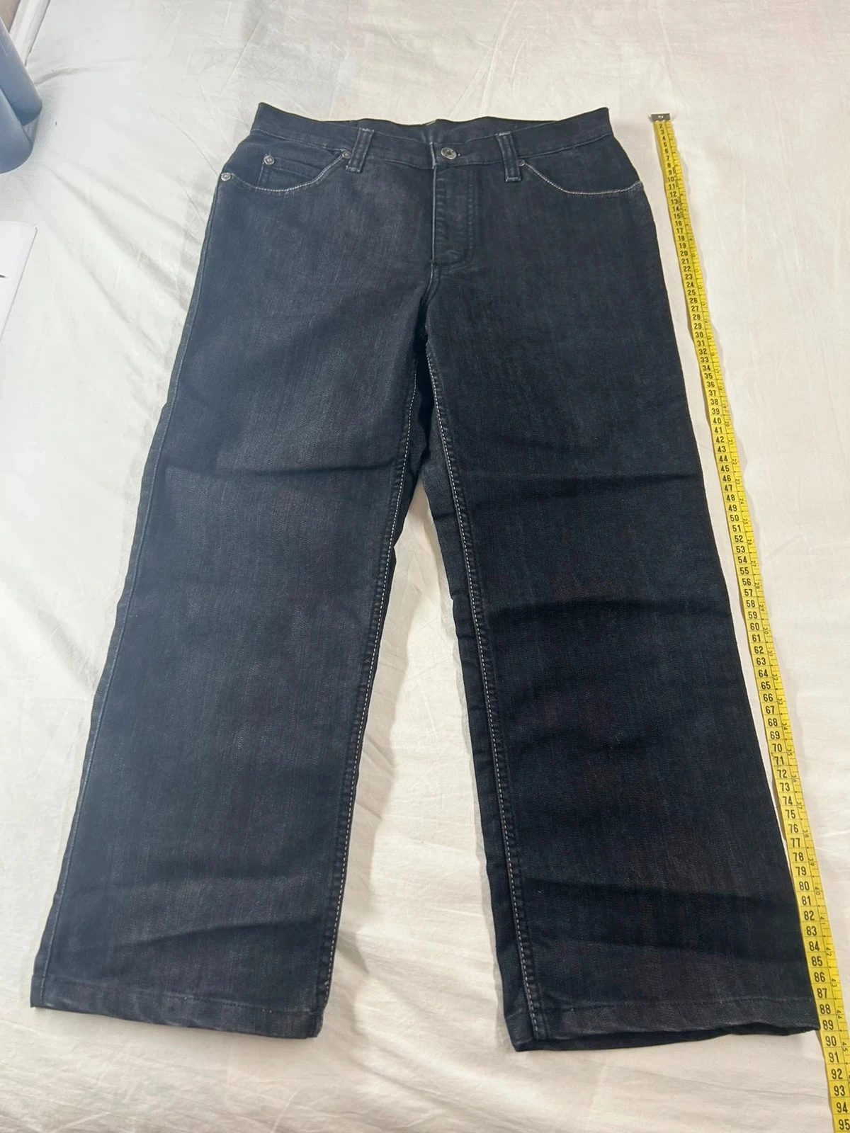 Calça jeans preta de corte reto mustang w32 l34 – photo 2